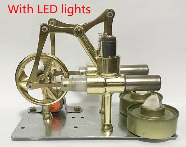 Dual Stirling Balance Heat Steam Engine