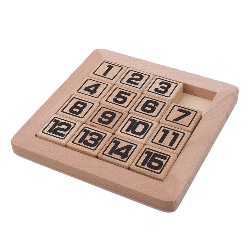 15 Number Puzzle Slide Game Jigsaw Random Color Toy