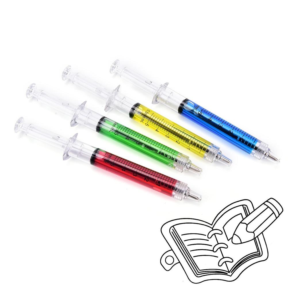 12 Pcs Syringe Injection Shape Ballpen