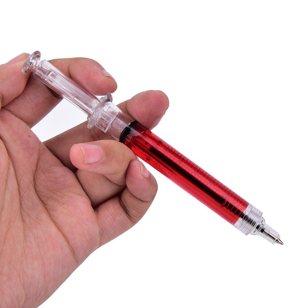 12 Pcs Syringe Injection Shape Ballpen