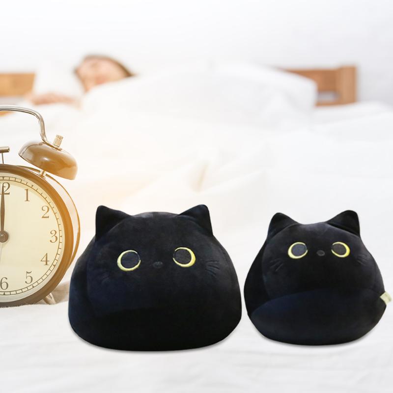 Black Cat Shaped Soft Plush Pillows