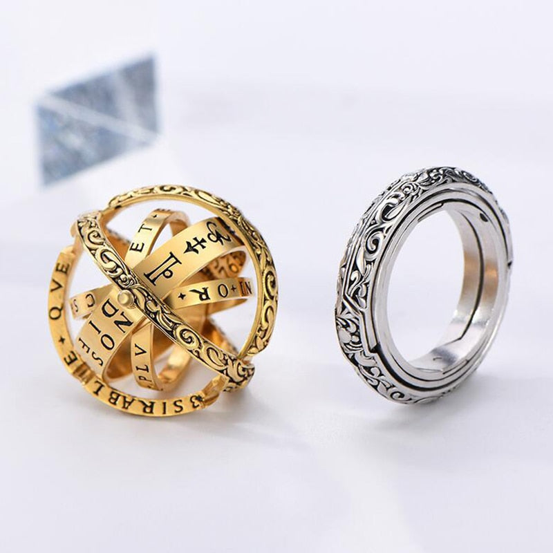 Creative Astronomical Sphere Ball Ring