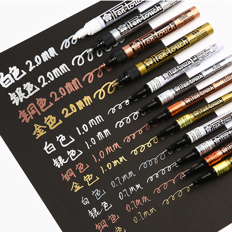 Japan SAKURA gold silver paint pen