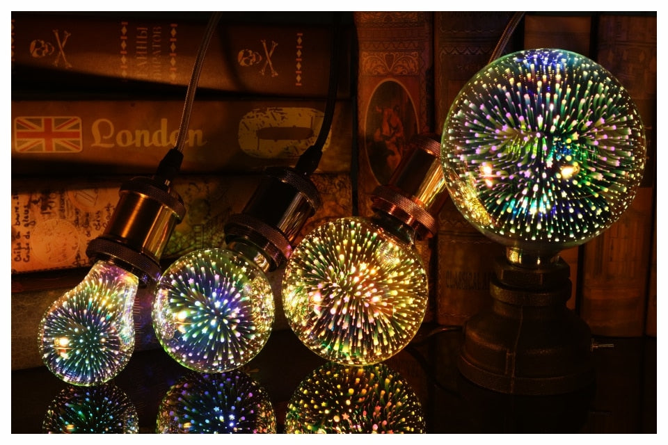 Star Fireworks 3D Decoration LED Bulb