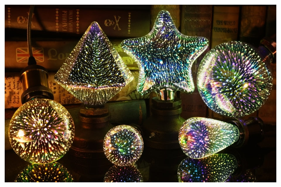 Star Fireworks 3D Decoration LED Bulb