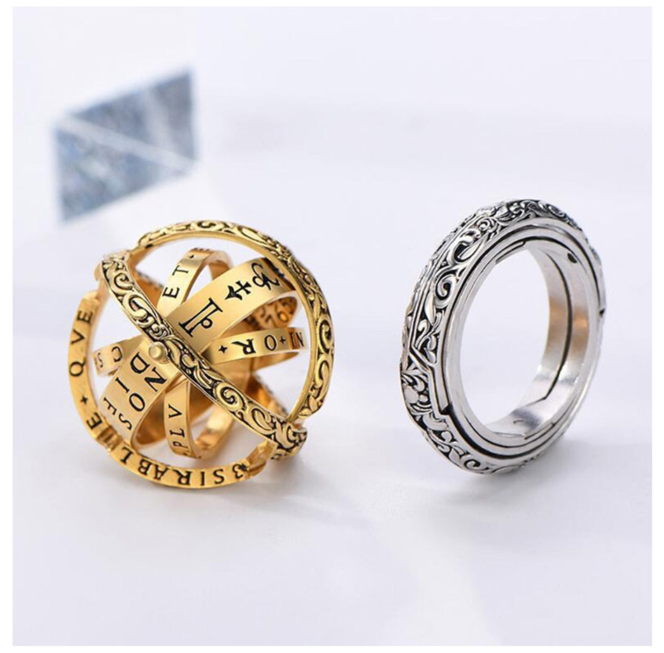 Creative Astronomical Sphere Ball Ring