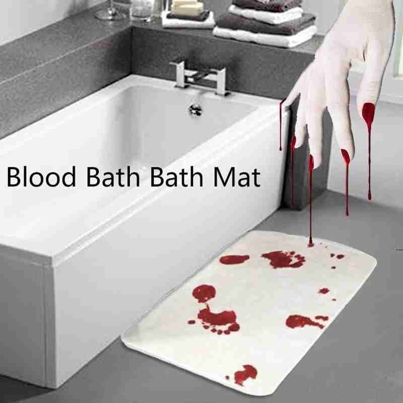 Halloween Decoration Horror House Blood Bath mat