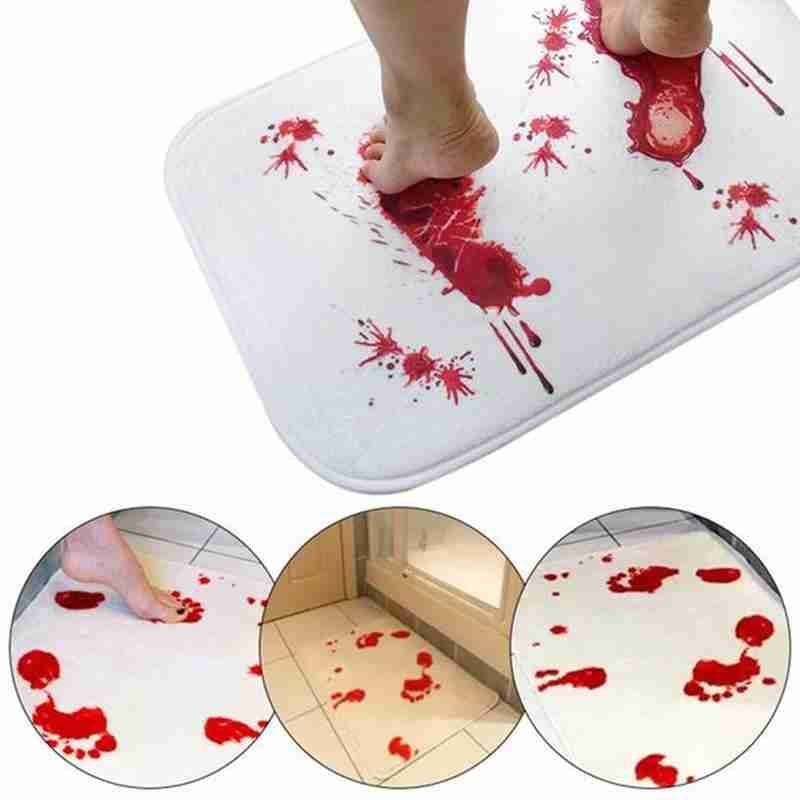 Halloween Decoration Horror House Blood Bath mat