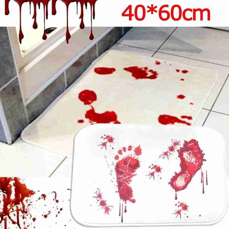 Halloween Decoration Horror House Blood Bath mat