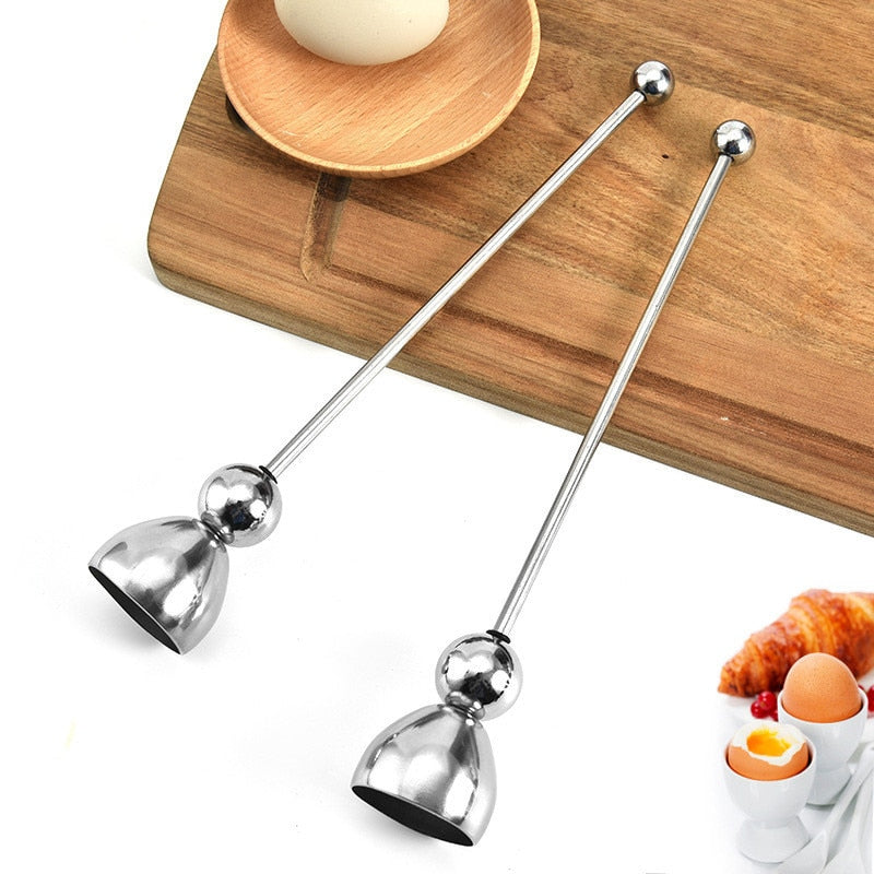 Original clack egg opener stainless steel egg topper egg cracker eggshell separator