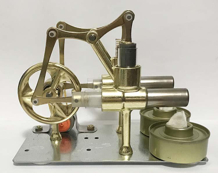 Dual Stirling Balance Heat Steam Engine