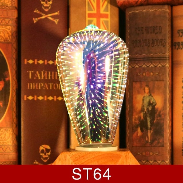 Star Fireworks 3D Decoration LED Bulb