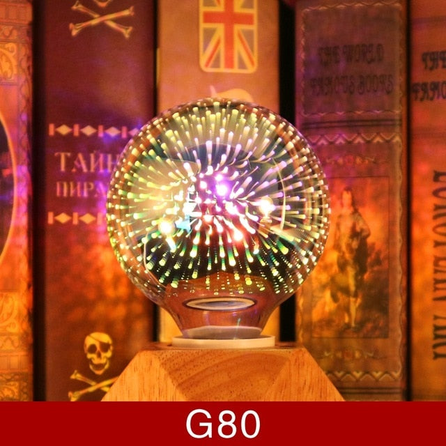 Star Fireworks 3D Decoration LED Bulb