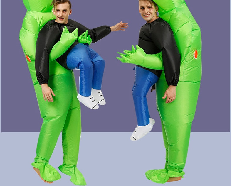 Cosplay Anime Inflatable Costume Green Alien Adult Kids