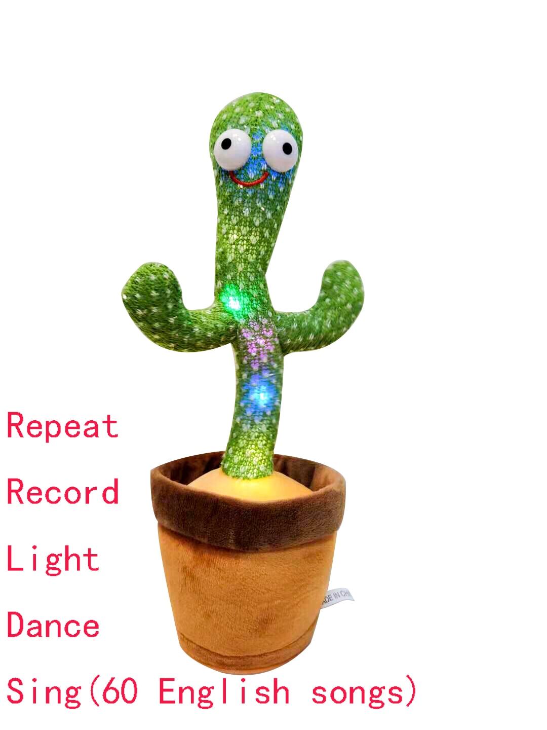 Electric Dancing Plant Cactus Plush Stuffed Toy with Music