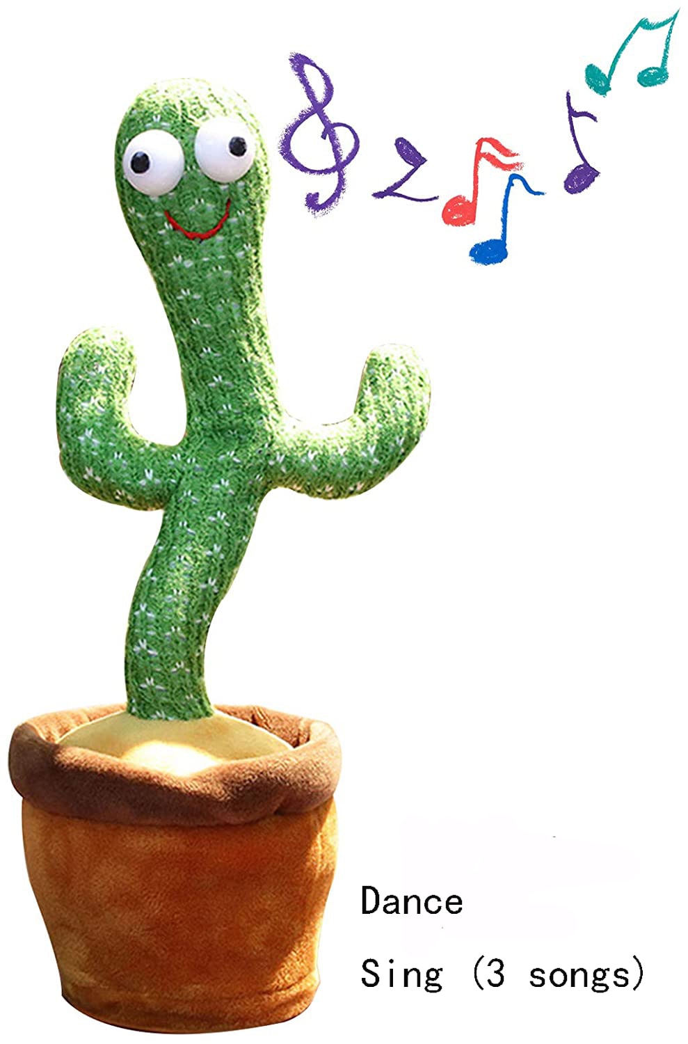 Electric Dancing Plant Cactus Plush Stuffed Toy with Music