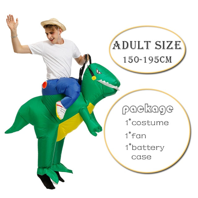 Cosplay Anime Inflatable Costume Green Alien Adult Kids