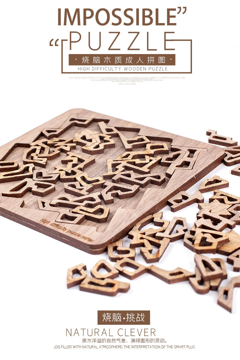 Impossible Puzzle Wooden Toys Board Games