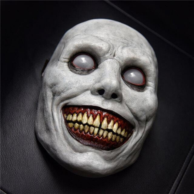 Bloody Horror Skull Head Halloween Double-Layer Ripped Mask