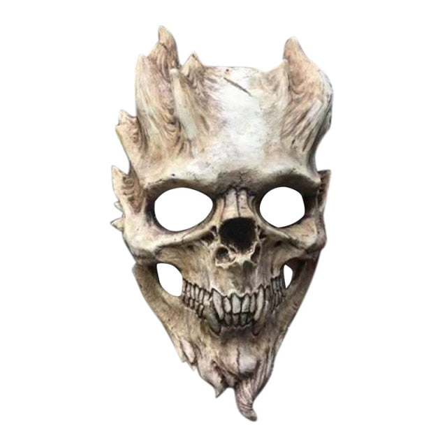 Bloody Horror Skull Head Halloween Double-Layer Ripped Mask