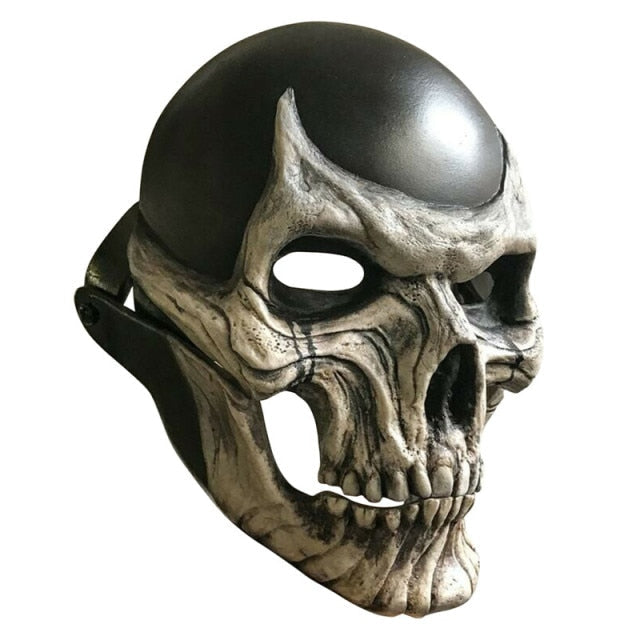 Bloody Horror Skull Head Halloween Double-Layer Ripped Mask