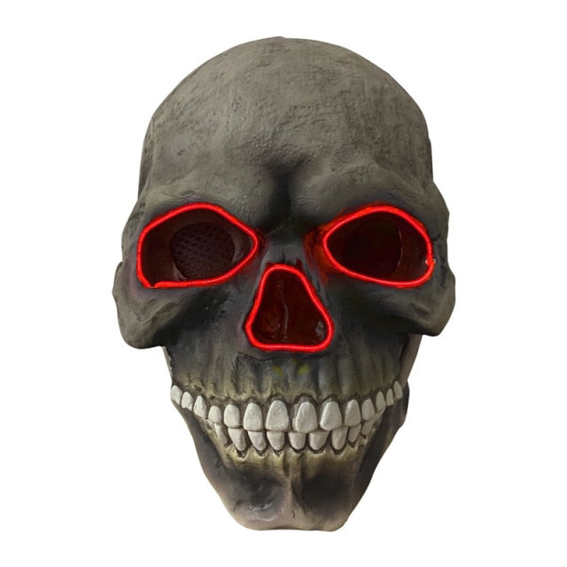 Bloody Horror Skull Head Halloween Double-Layer Ripped Mask