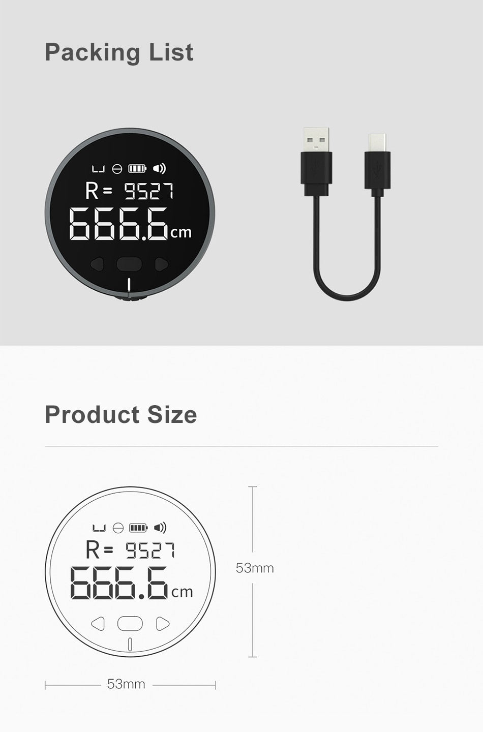 Electronic Ruler Curved Surface Measuring Ruler HD LCD