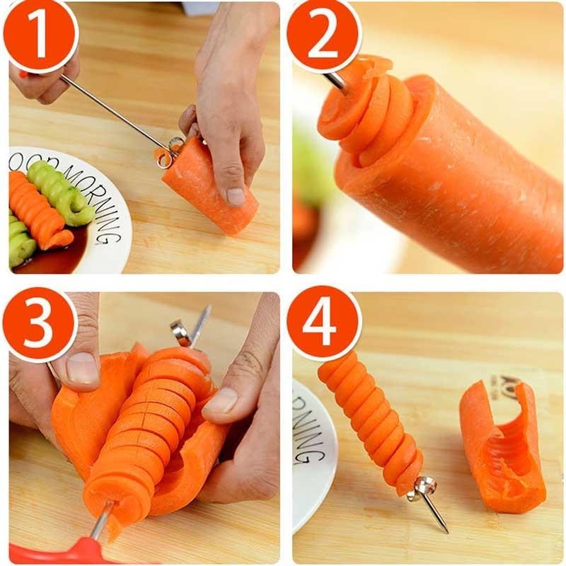 Manual Roller Spiral Slicer Radish Potato Tools