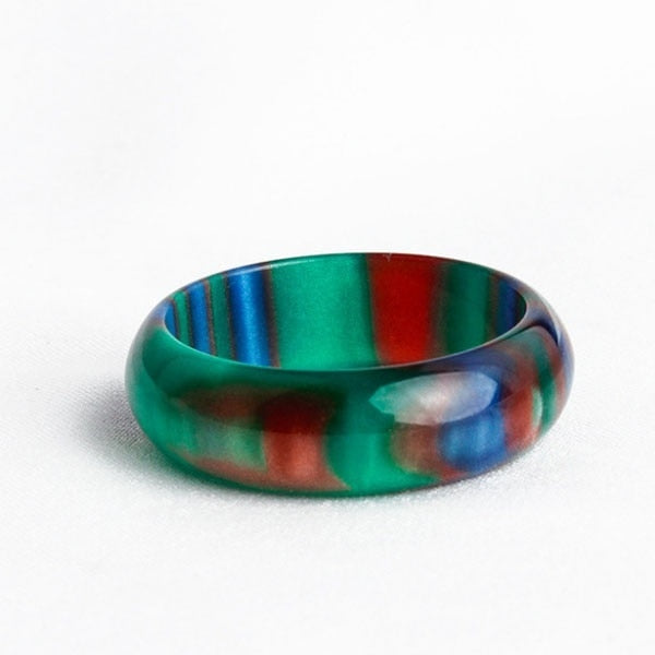 Mens Women Jewellery Stranger Thing Rainbow Opal Rings