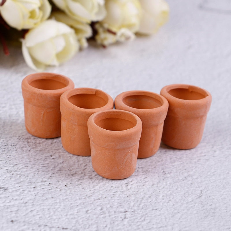 1/2/3/5/7/9pcs/set Dollhouse Mini Ceramic Porcelain Vase