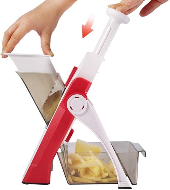 Mandoline Slicer, Meal Prep & More with 30+ Presets & Thickness Adjuster - Aqua