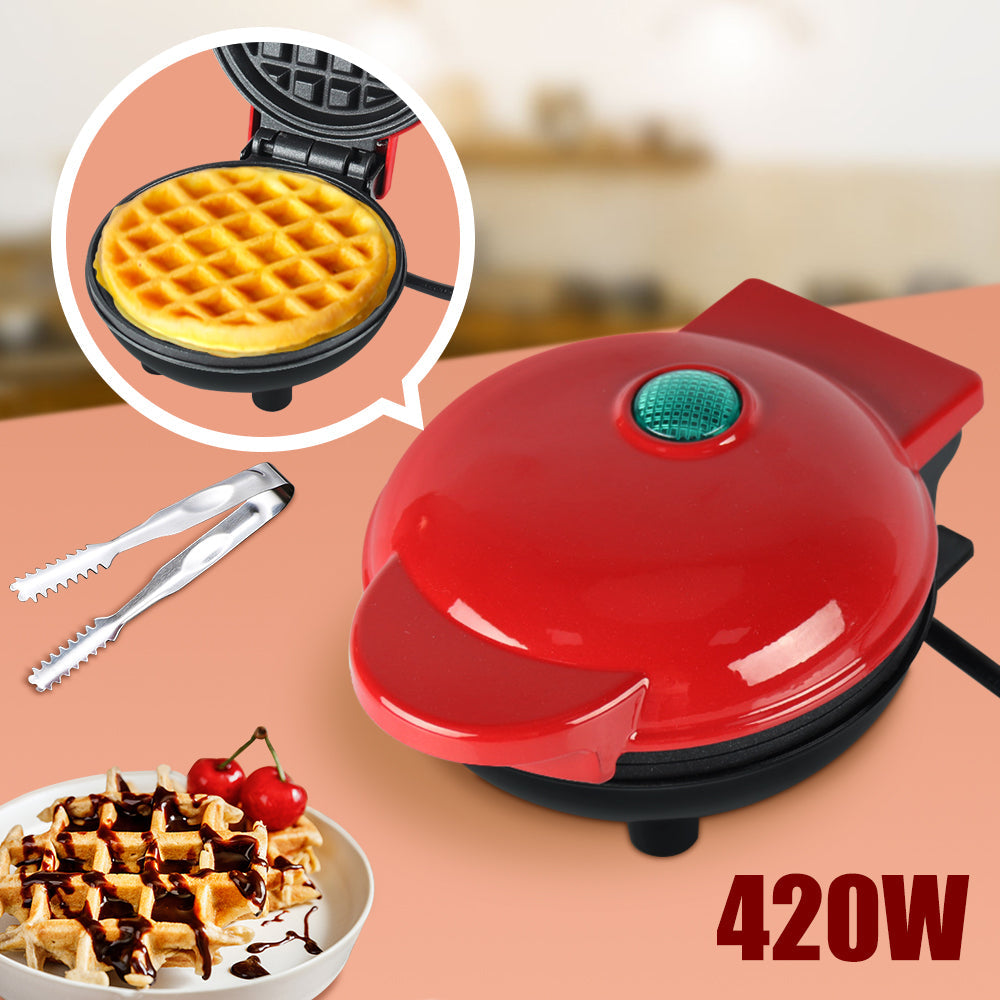 Mini Electric Waffles Maker Portable Egg Cake Oven Pan