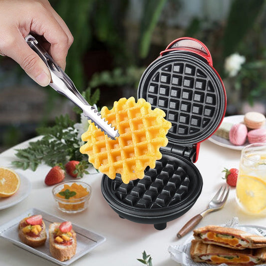 Mini Electric Waffles Maker Portable Egg Cake Oven Pan