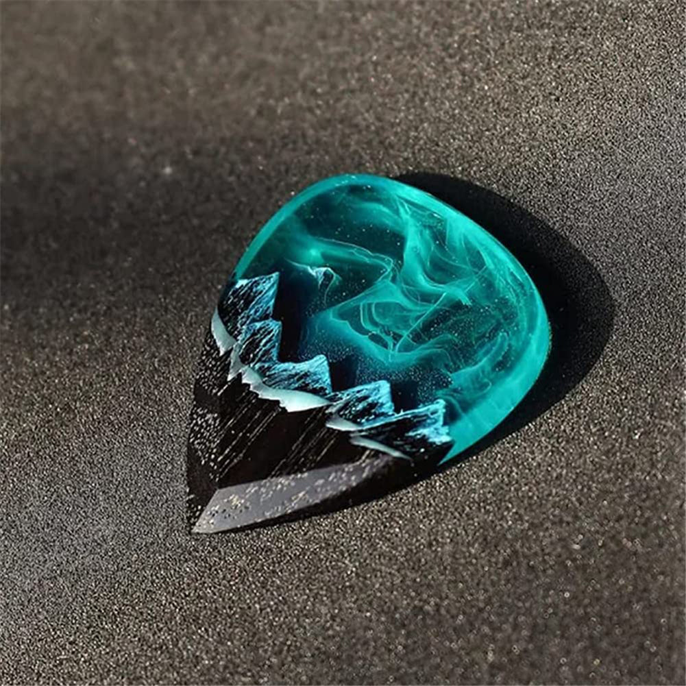 Aurora Borealis Resin Pendant Men Women