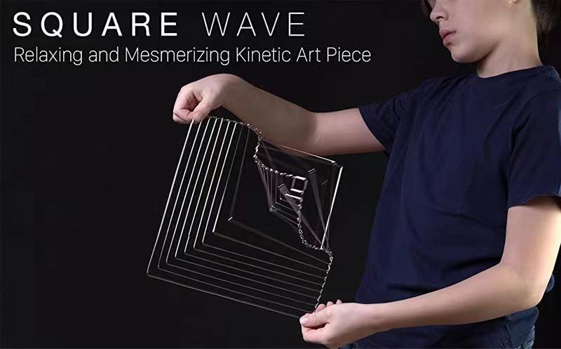 Innovative And Explosive Atellani Square Wave Rotating Kinetic Wind Spinner