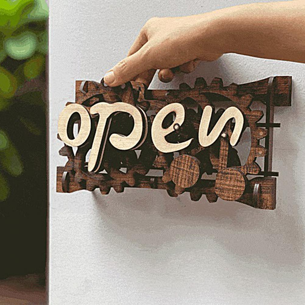 Hand Made Open-Closed Sign Front Door