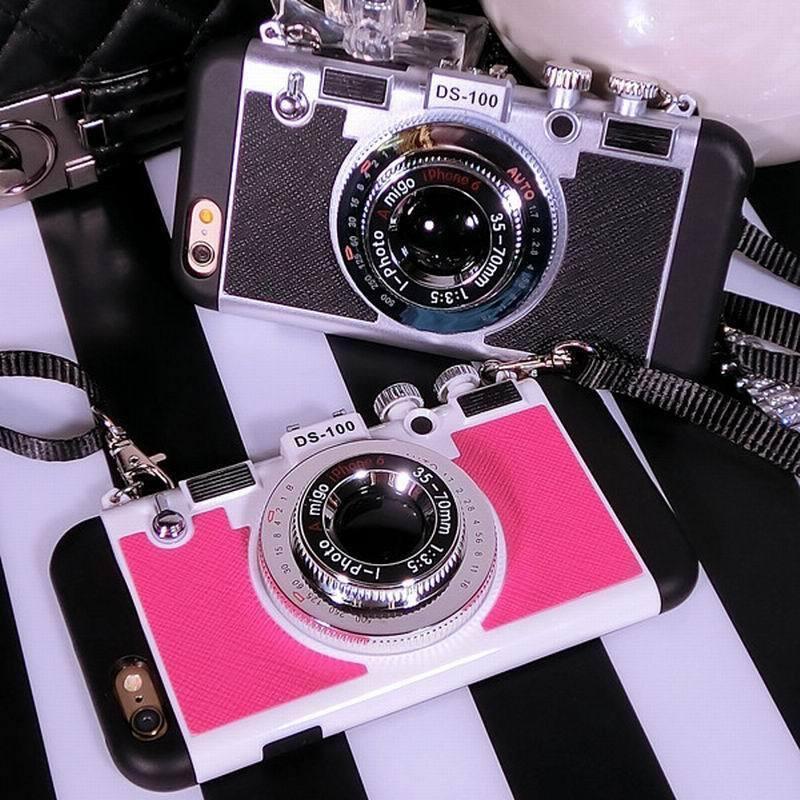 3D Camera Style iPhone Back Case Cover