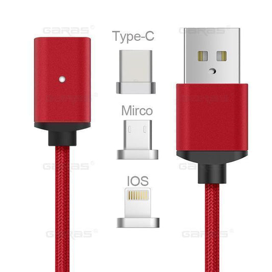 3in1 Magnetic Type-C Charging Cable for Android and iPhone