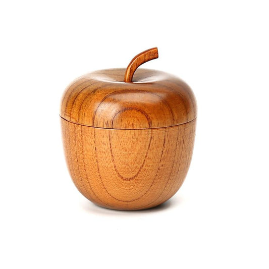 Creative Apple shape Wood Bowl