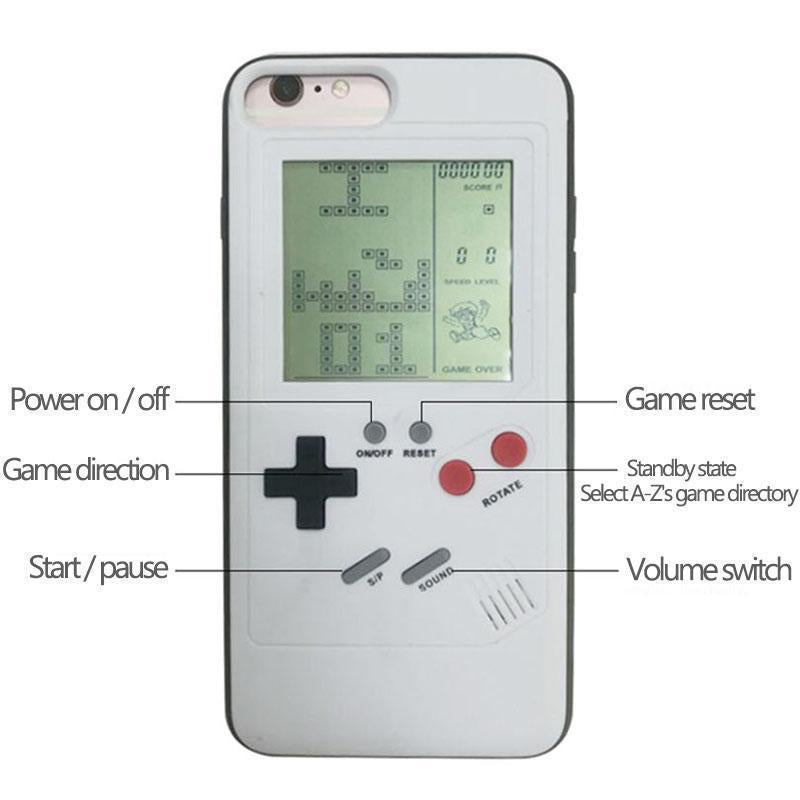 Gameboy Tetris Phone Cases for iPhone