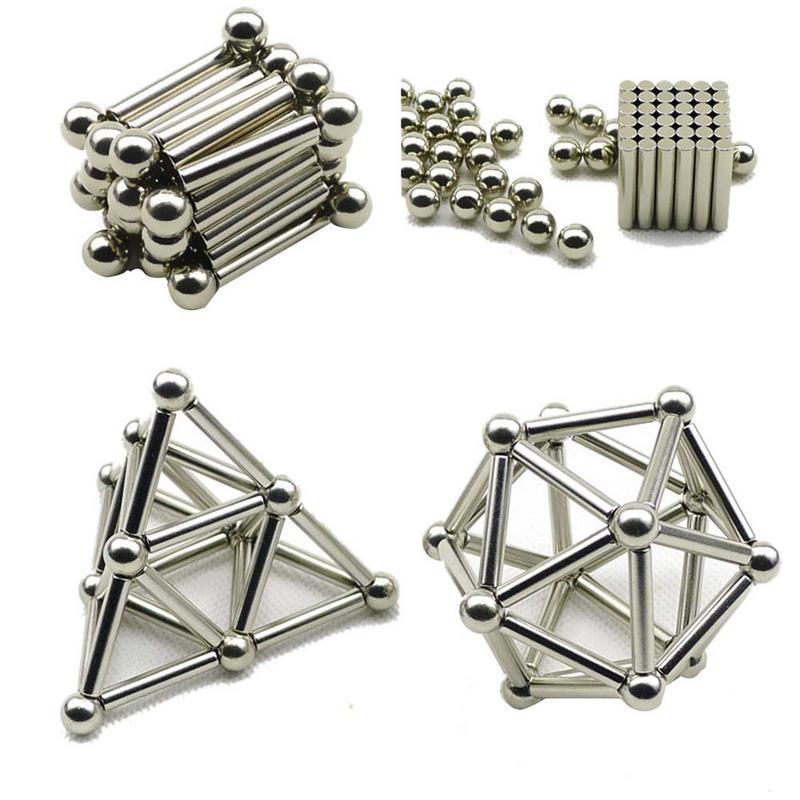 Creative Magnetic Sticks And Steel Spheres - 83pcs