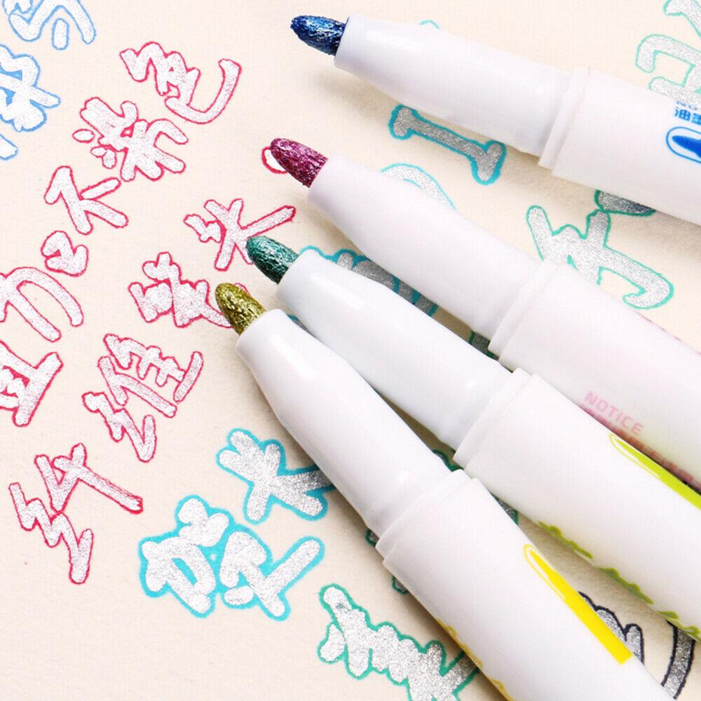 Double Line Contour Color Pen 8pcs/Set