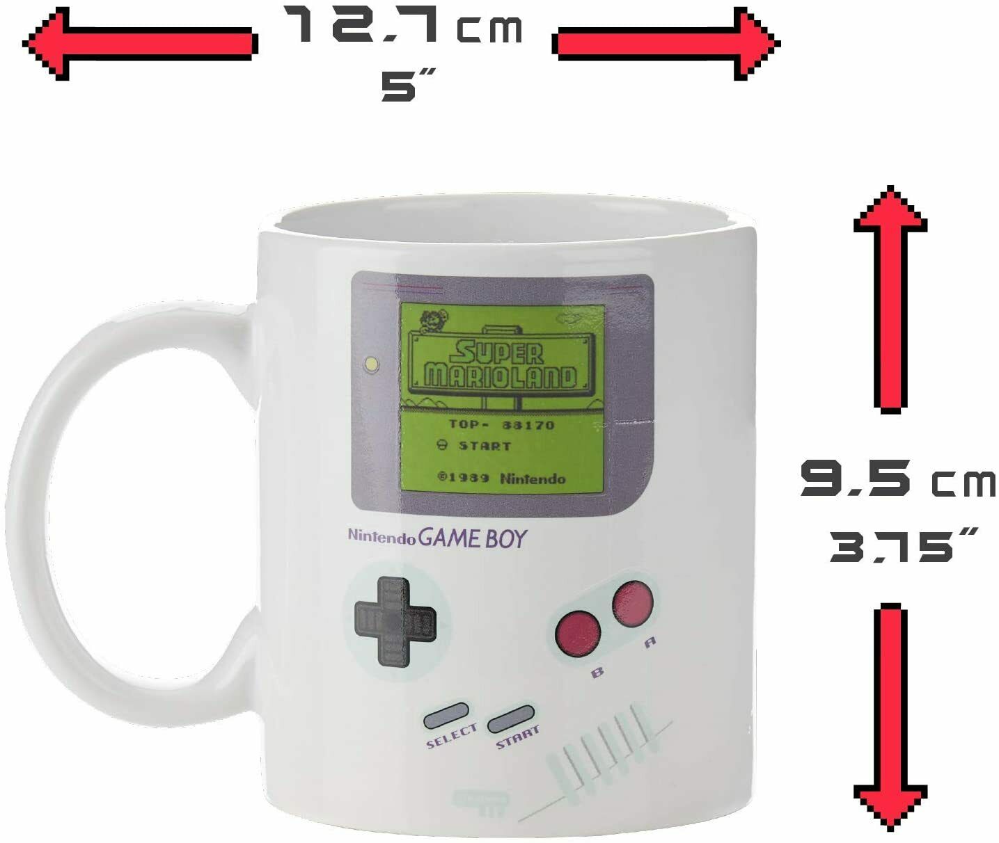 Heat Sensitive Nintendo Game Boy Ceramic Mug